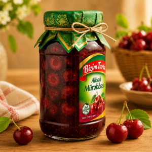 Bizim Tarla Albalı Mürəbbəsi – Premium Sour Cherry Jam (400 q) Hover Image