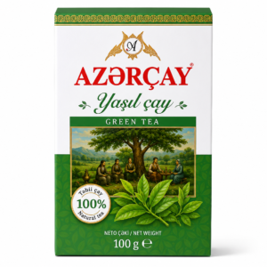 Azərçay Yaşıl Çay – Premium Təbii Yaşıl Çay (500 q)
